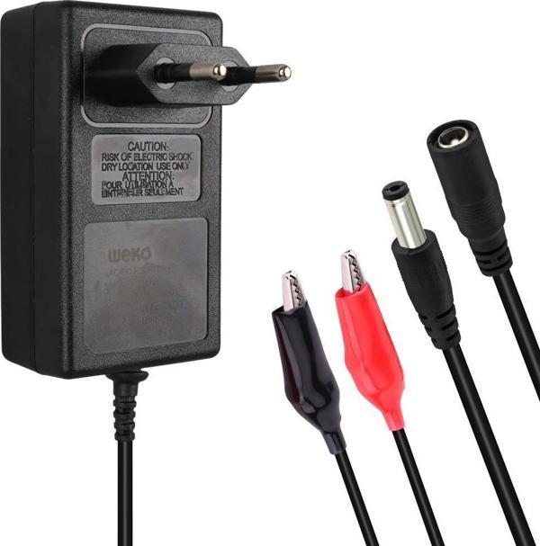 Ayt Weko 14.4 Volt 2 Amper 5.5x2.5 Mm Uçlu Krokodil Aparatlı Akü Şarj Cihazı Aleti WK-29111 - Image 1