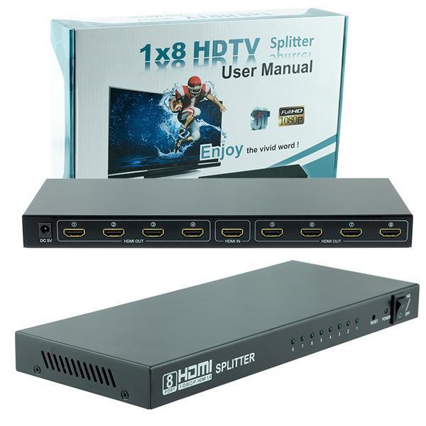 Ayt Powermaster Pm-14218 1 Girişli 8 Çıkışlı Port Dağıtıcı Splitter Çoklayıcı Çoğaltıcı - Image 1