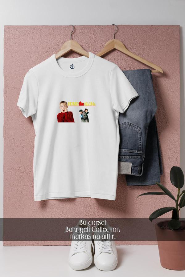 Oversize Home Alone  Tasarımlı Unisex T-Shirt - Image 1