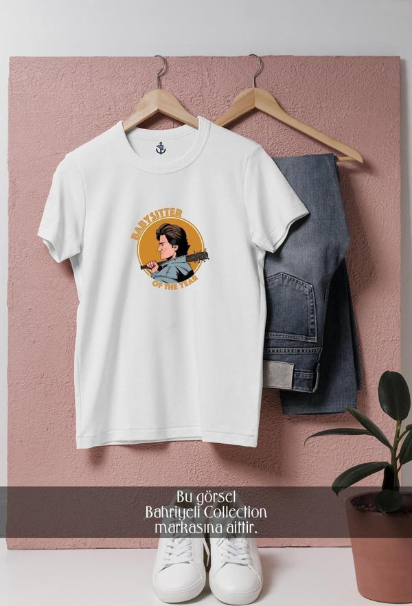 Oversize Joe Keery Stranger Things Steve Harrington  Tasarımlı Unisex T-Shirt - Image 1