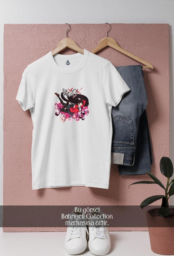 Oversize Kakegurui Anime  Tasarımlı Unisex T-Shirt - Image 1