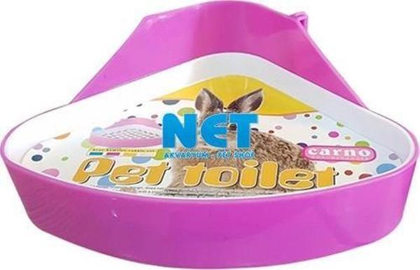 Carno Tavşan Tuvaleti Üçgen 24x18,5x11cm Pembe  - Image 1