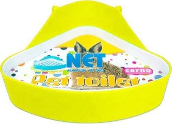 Carno Tavşan Tuvaleti Üçgen 24x18,5x11cm Sarı  - Image 1