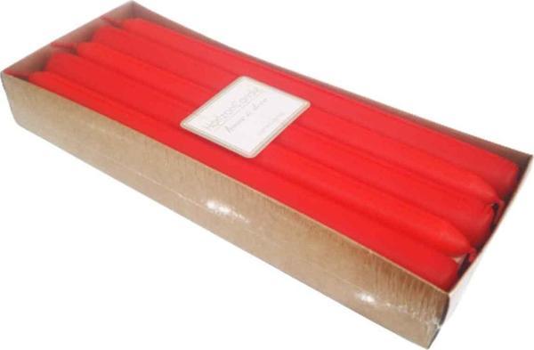 Şamdanlık  Mumu  2X 25 CM (10 Adet)  Soft Renk  Kırmızı - Image 1
