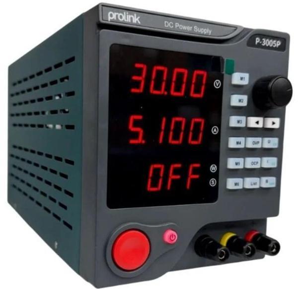 Luxury,  30V 5A Programlanabilir Ayarlı DC Güç Kaynağı  Prolink  P-3005P - Image 1