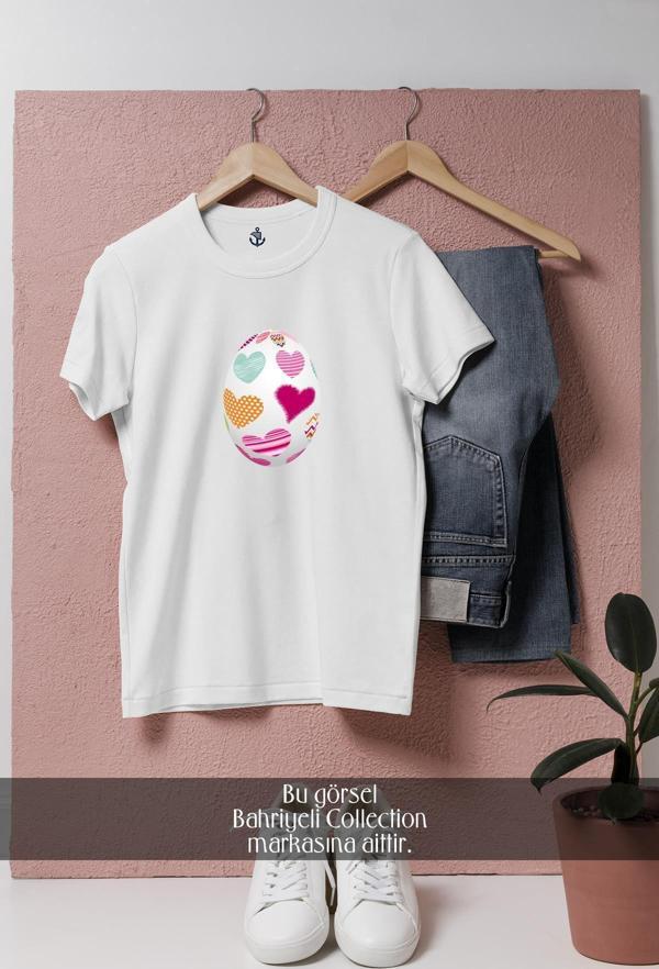 Oversize Paskalya Yumurtası  Tasarımlı Unisex T-Shirt - Image 1