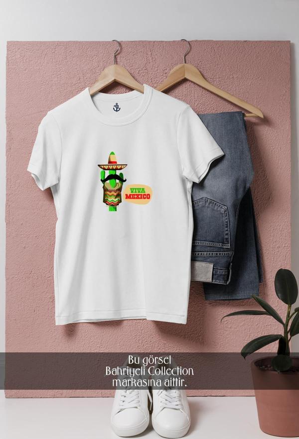 Oversize Viva Mexico  Tasarımlı Unisex T-Shirt - Image 1