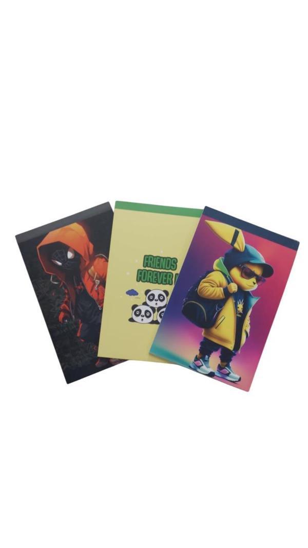 Bafix A5 Kareli Not Defteri 66 Yaprak Bfx-A5 Karışık Renk (4 Lü Paket) - Image 1