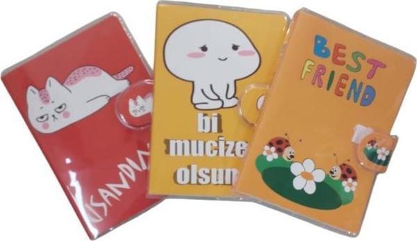Bafix Not Defteri Pvc Kaplı Bfx-Pvc Karışık Renk (4 Lü Paket) - Image 1