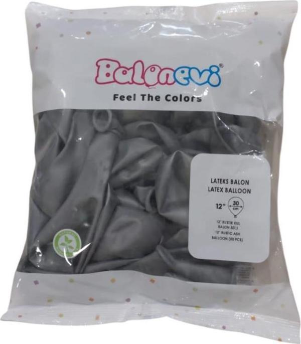 Balonevi Balon 12" Kul Balon (50 Li Paket) - Image 1