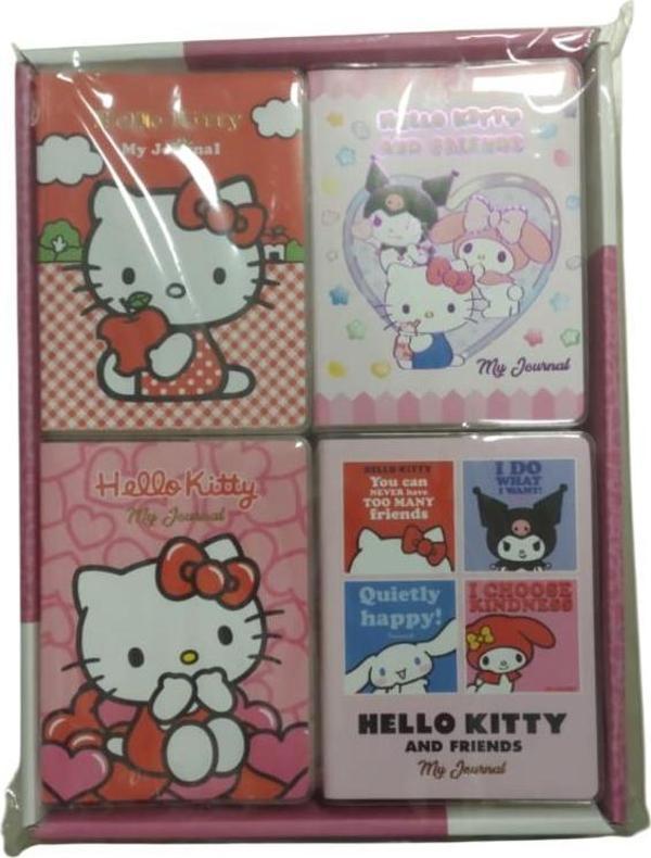 Bruno Visconti Vj Hello Kitty Aynalı Sert Kapaklı Günlük Defter A6 100 Gr. 192 Sayfa Renkli Sayfa 525-2207 (12 Li Paket) - Image 1