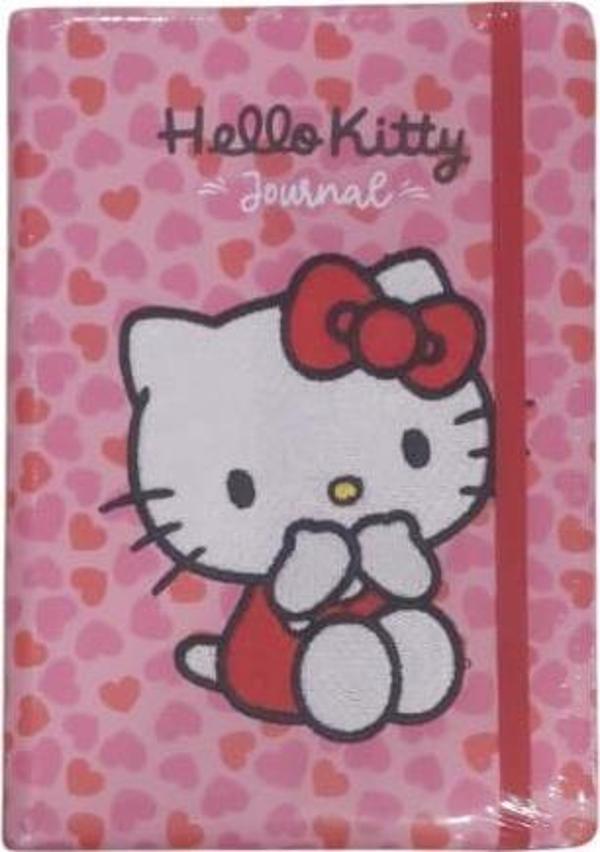 Bruno Visconti Vj Hello Kitty Vegan Deri Günlük Defter A5 100 Gr 192 Sayfa Lastikli Kener Boyalı Nakışlı 525-2090 - Image 1