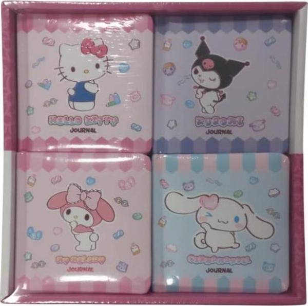 Bruno Visconti Vj Kuromi Mini Square Journal Not Defteri 9X9Cm 192 Sayfa 100 Gram 525-2216 (16 Lı Paket) - Image 1