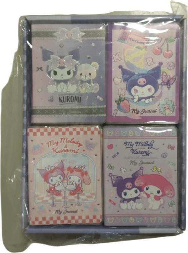Bruno Visconti Vj Kuromi Squishy Günlük Defter A6 192 Sayfa 100 Gr Renkli Sayfa 525-2205 (12 Li Paket) - Image 1