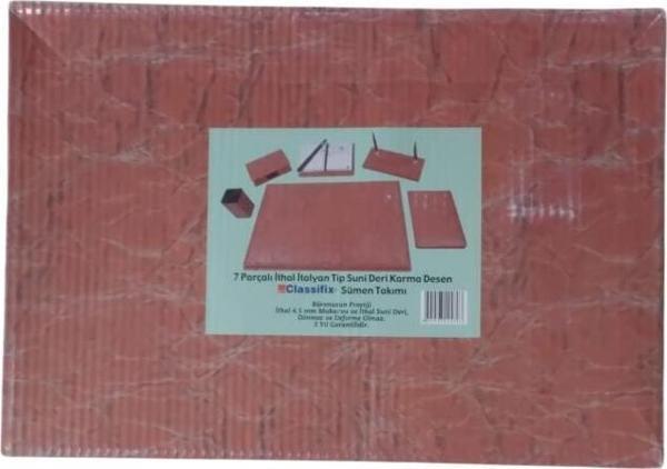 Classifix Sümen Takımı 7 Parça Karma Desen Bordo İtalyan CLX-124703-4 - Image 1