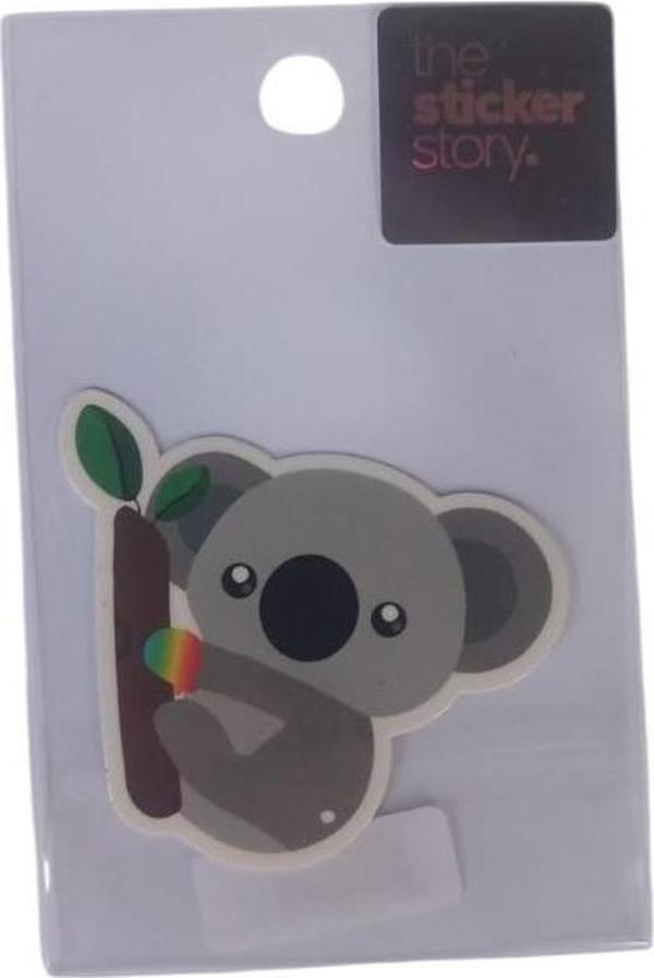 Ekstrafix Yapışkanlı Sudan Etkilenmeyen Sticker The Sticker Story Koala Tss0051 (1 Adet) - Image 1