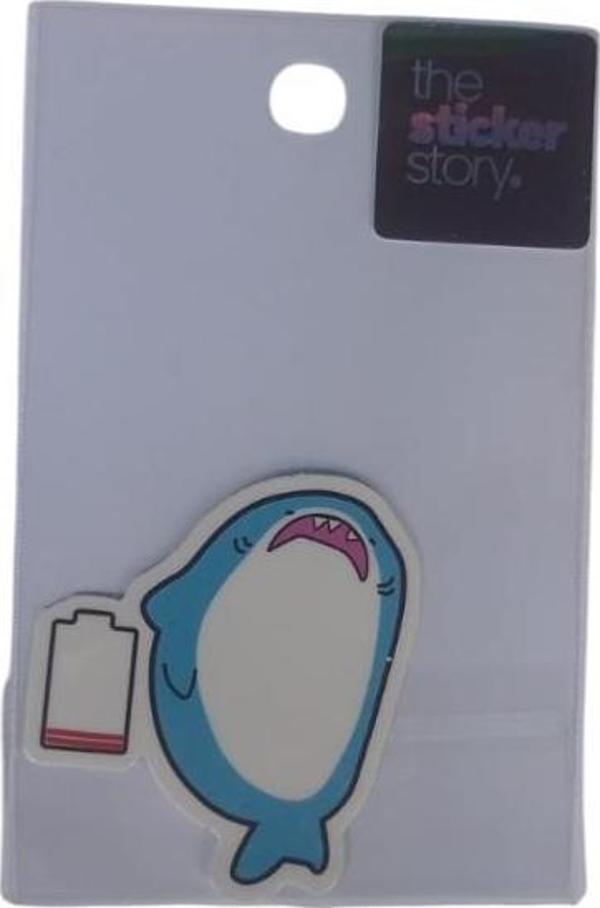 Ekstrafix Yapışkanlı Sudan Etkilenmeyen Sticker The Sticker Story Köğek Balığı Tss0001 (1 Adet) - Image 1