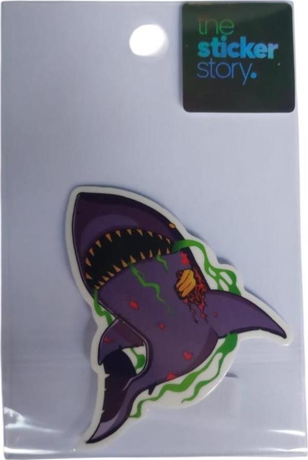 Ekstrafix Yapışkanlı Sudan Etkilenmeyen Sticker The Sticker Story Köpek Balığı Tss0028 (1 Adet) - Image 1