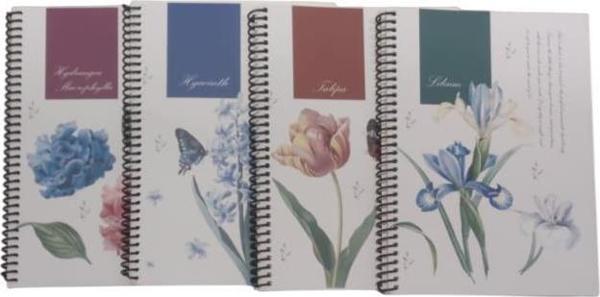 Dilman Botanik Serisi Not Defteri Kitap Kağıdı 16X22Cm 60 Yaprak Kareli 6442 (Karışık Renk 1 Adet) - Image 1
