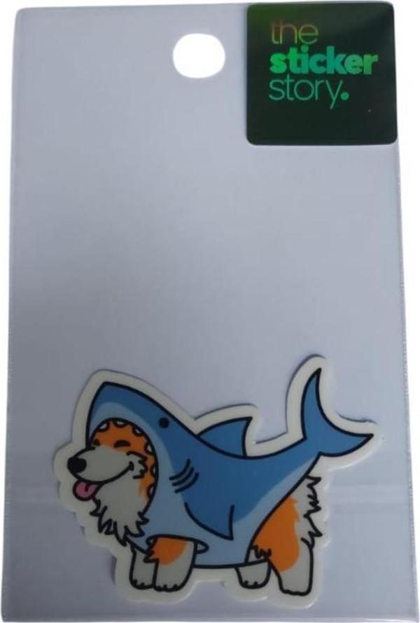 Ekstrafix Yapışkanlı Sudan Etkilenmeyen Sticker The Sticker Story Köpek Balığı Tss0172 (1 Adet) - Image 1
