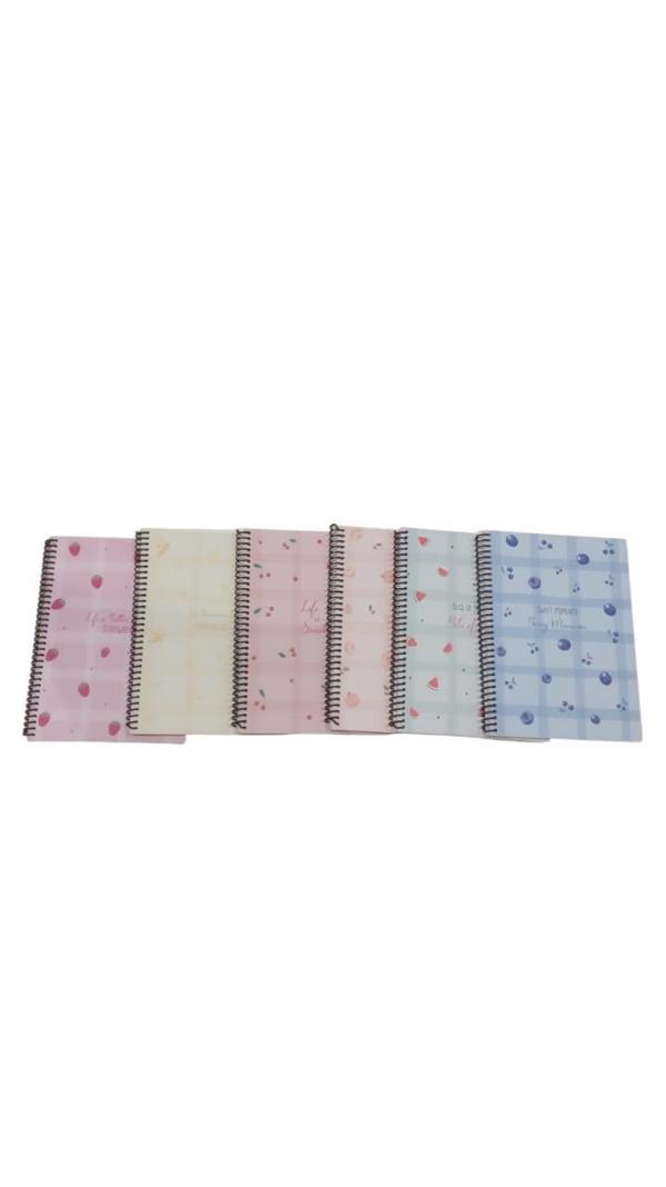 Dilman Meyve Serisi Not Defteri Kitap Kağıdı 16X22Cm 60 Yaprak Çizgili 6446 (Karışık Renk 1 Adet) - Image 1