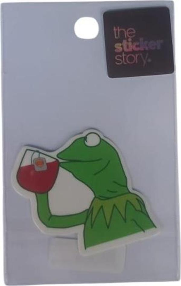 Ekstrafix Yapışkanlı Sudan Etkilenmeyen Sticker The Sticker Story Kurbağa Tss0168 (1 Adet) - Image 1