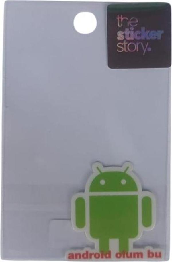 Ekstrafix Yapışkanlı Sudan Etkilenmeyen Sticker The Sticker Story Android Tss0242 (1 Adet) - Image 1