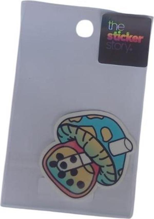 Ekstrafix Yapışkanlı Sudan Etkilenmeyen Sticker The Sticker Story Mantar Tss0081 (1 Adet) - Image 1