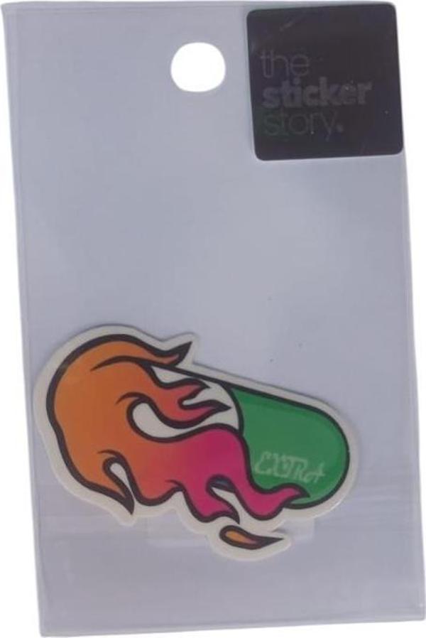 Ekstrafix Yapışkanlı Sudan Etkilenmeyen Sticker The Sticker Story Ateş Tss0062 (1 Adet) - Image 1
