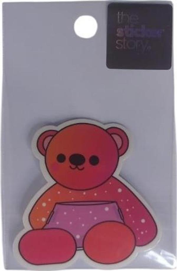 Ekstrafix Yapışkanlı Sudan Etkilenmeyen Sticker The Sticker Story Ayıcık Tss0073 (1 Adet) - Image 1