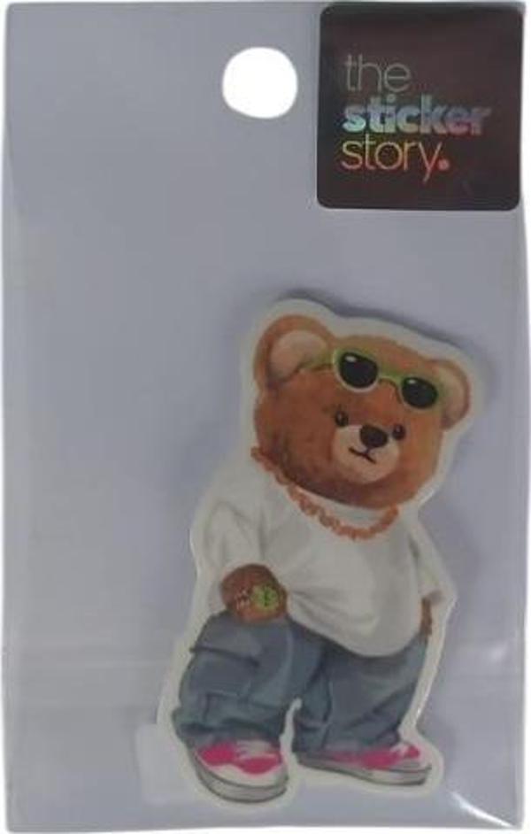 Ekstrafix Yapışkanlı Sudan Etkilenmeyen Sticker The Sticker Story Ayıcık Tss0263 (1 Adet) - Image 1