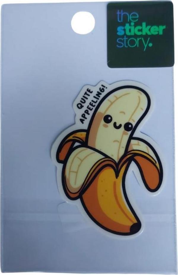 Ekstrafix Yapışkanlı Sudan Etkilenmeyen Sticker The Sticker Story Muz Tss0115 (1 Adet) - Image 1