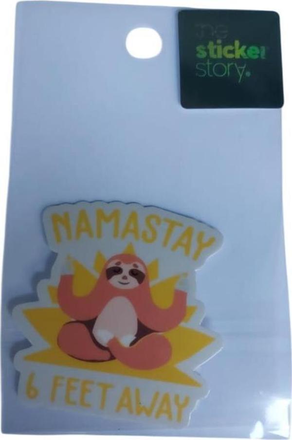 Ekstrafix Yapışkanlı Sudan Etkilenmeyen Sticker The Sticker Story Namastay Tss0038 (1 Adet) - Image 1