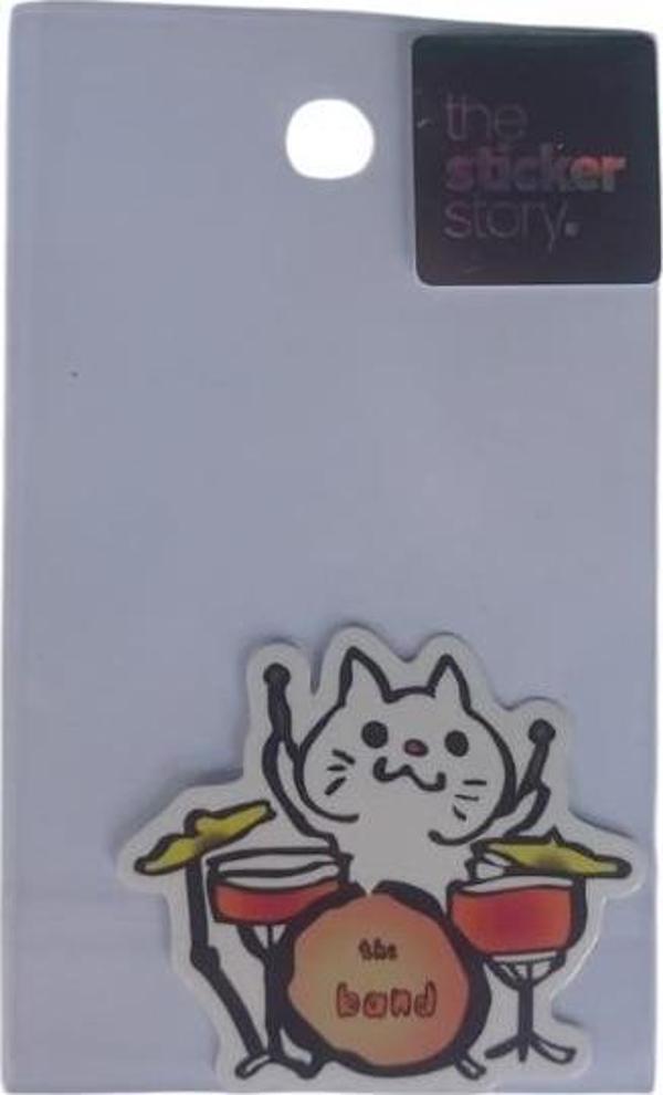 Ekstrafix Yapışkanlı Sudan Etkilenmeyen Sticker The Sticker Story Batarist Tss0108 (1 Adet) - Image 1