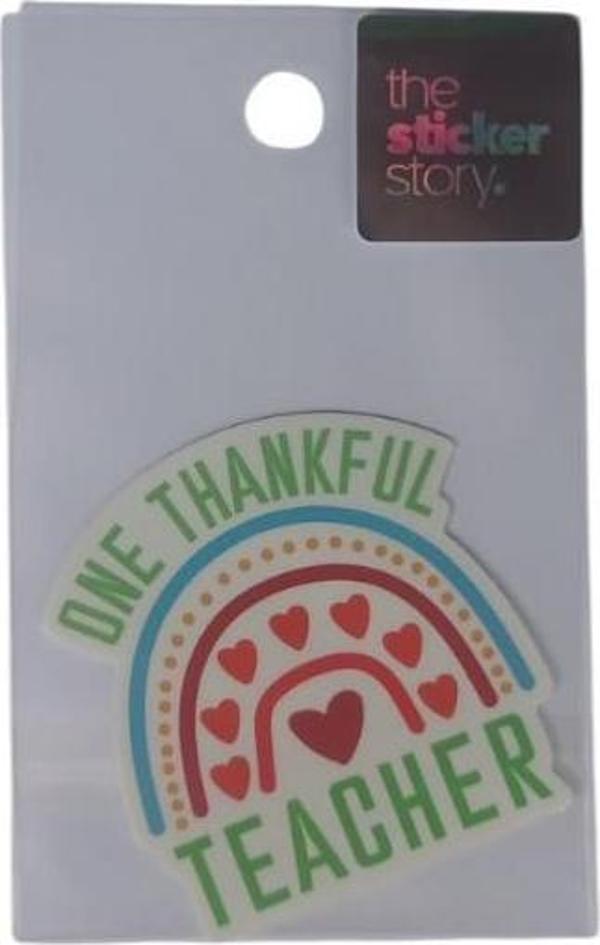 Ekstrafix Yapışkanlı Sudan Etkilenmeyen Sticker The Sticker Story One Thankful Tss0211 (1 Adet) - Image 1