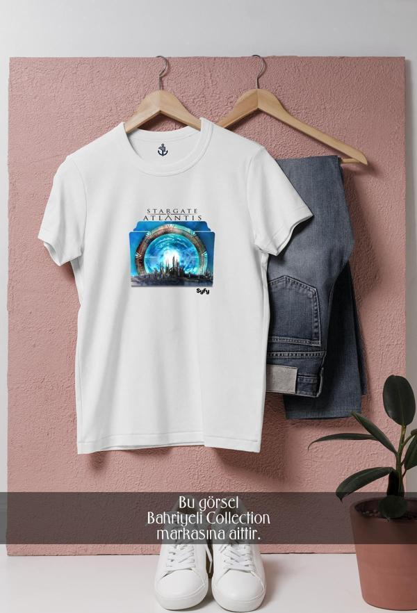 Oversize Stargate Atlantis Yabancı Dizi  Tasarımlı Unisex T-Shirt - Image 1
