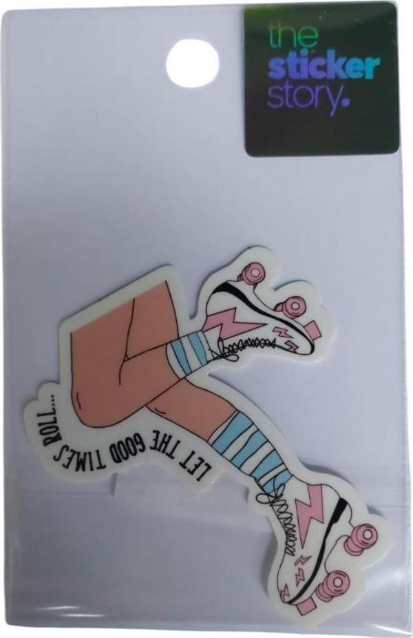 Ekstrafix Yapışkanlı Sudan Etkilenmeyen Sticker The Sticker Story Paten Tss0032 (1 Adet) - Image 1