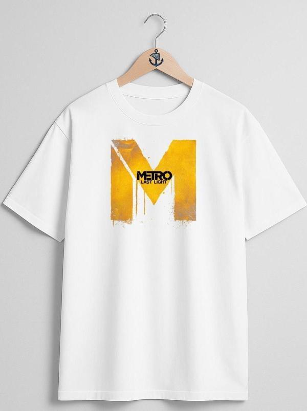 Oversize Metro Last Night Göğüs Tasarımlı Unisex T-Shirt - Image 1
