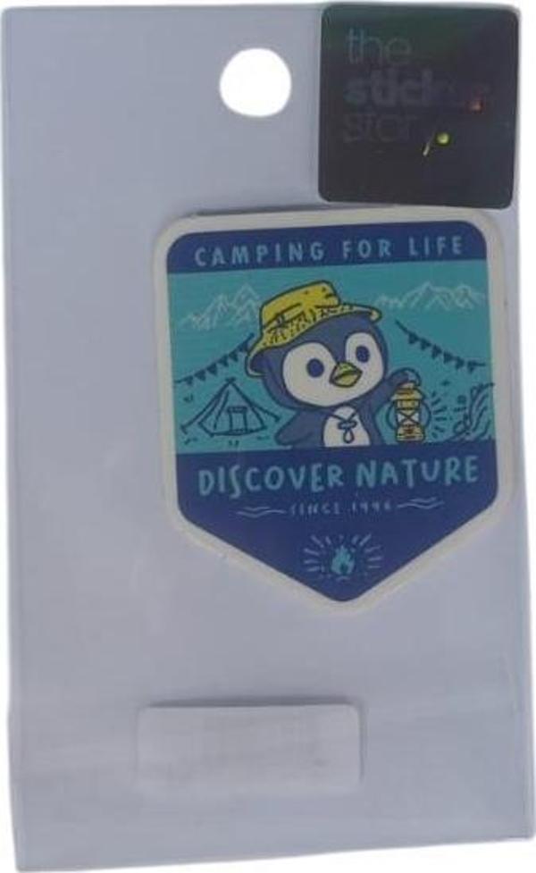 Ekstrafix Yapışkanlı Sudan Etkilenmeyen Sticker The Sticker Story Camping For Life Tss0128 (1 Adet) - Image 1