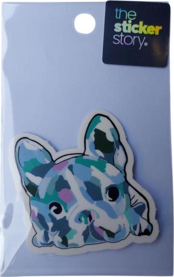 Ekstrafix Yapışkanlı Sudan Etkilenmeyen Sticker The Sticker Story Renkli Köpek Tss0159 (1 Adet) - Image 1