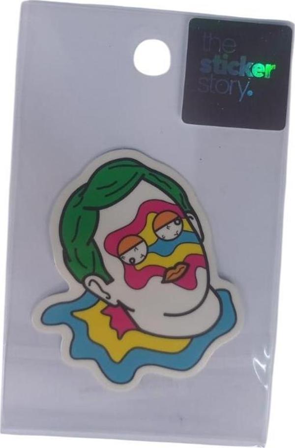 Ekstrafix Yapışkanlı Sudan Etkilenmeyen Sticker The Sticker Story Renkli Tss0063 (1 Adet) - Image 1