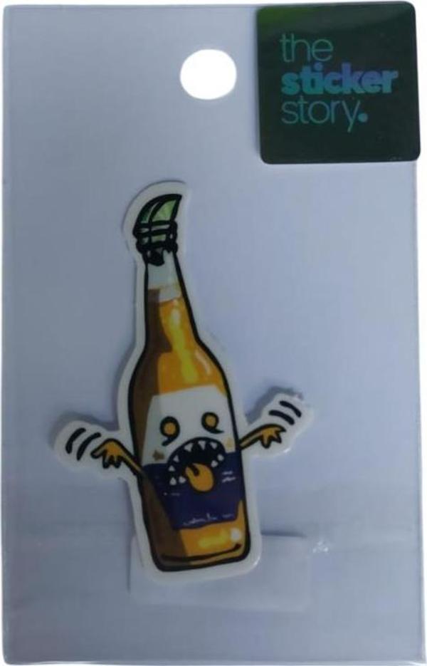 Ekstrafix Yapışkanlı Sudan Etkilenmeyen Sticker The Sticker Story Canavar Tss0053 (1 Adet) - Image 1