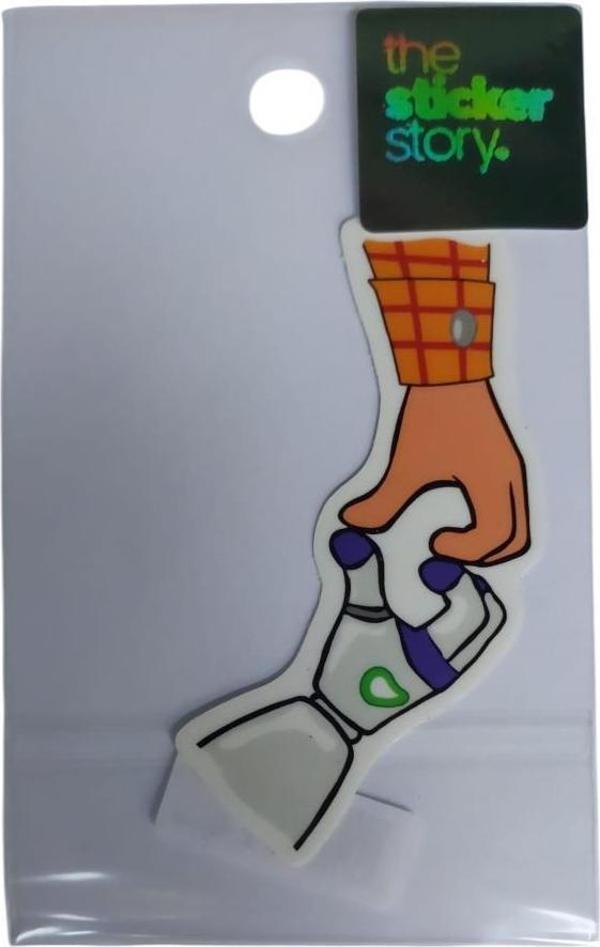 Ekstrafix Yapışkanlı Sudan Etkilenmeyen Sticker The Sticker Story Robot - İnsan Tss0145 (1 Adet) - Image 1
