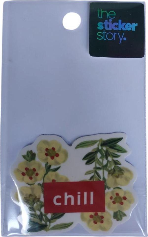 Ekstrafix Yapışkanlı Sudan Etkilenmeyen Sticker The Sticker Story Chill Tss0251 (1 Adet) - Image 1