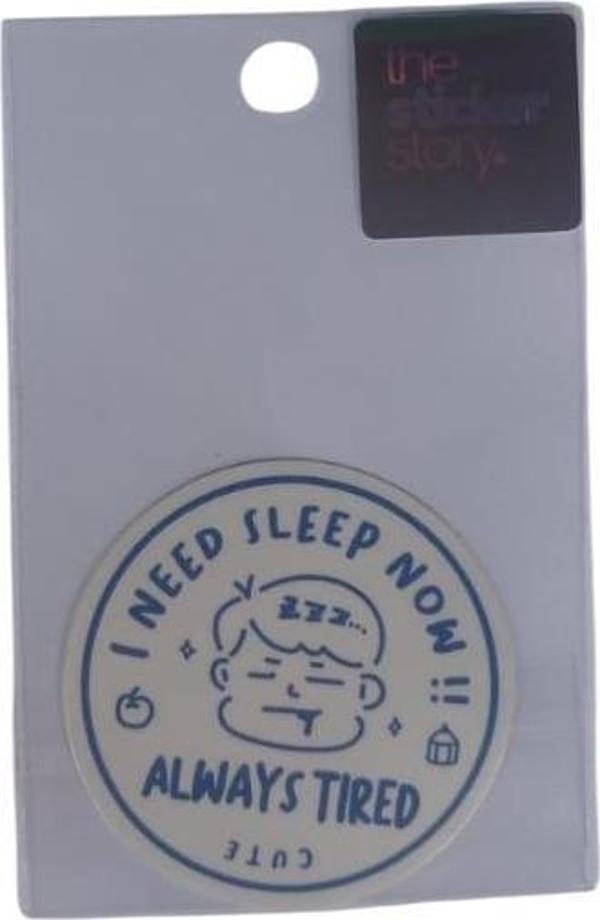 Ekstrafix Yapışkanlı Sudan Etkilenmeyen Sticker The Sticker Story Sleep Now Tss0131 (1 Adet) - Image 1