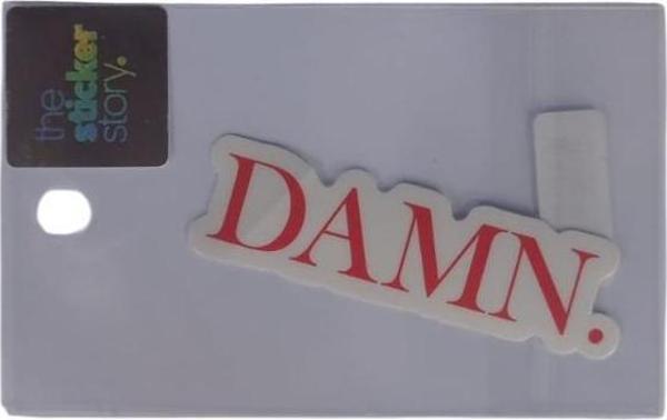 Ekstrafix Yapışkanlı Sudan Etkilenmeyen Sticker The Sticker Story Damn Tss0161 (1 Adet) - Image 1