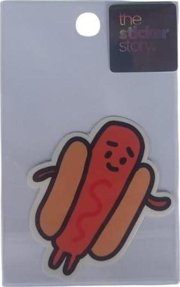 Ekstrafix Yapışkanlı Sudan Etkilenmeyen Sticker The Sticker Story Sosisli Tss0077 (1 Adet) - Image 1