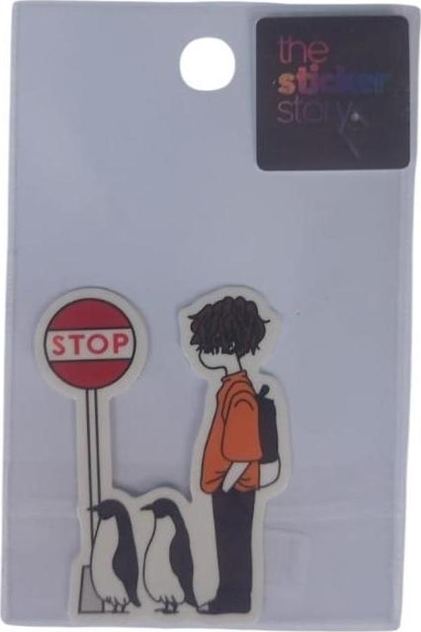 Ekstrafix Yapışkanlı Sudan Etkilenmeyen Sticker The Sticker Story Stop Tss0088 (1 Adet) - Image 1