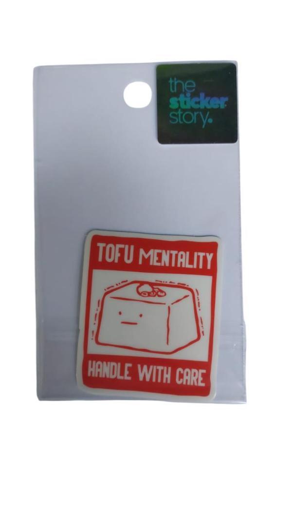 Ekstrafix Yapışkanlı Sudan Etkilenmeyen Sticker The Sticker Story Tofu Mentality Tss0090 (1 Adet) - Image 1