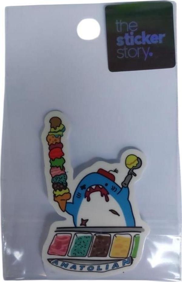 Ekstrafix Yapışkanlı Sudan Etkilenmeyen Sticker The Sticker Story Dondurma Tss0096 (1 Adet) - Image 1